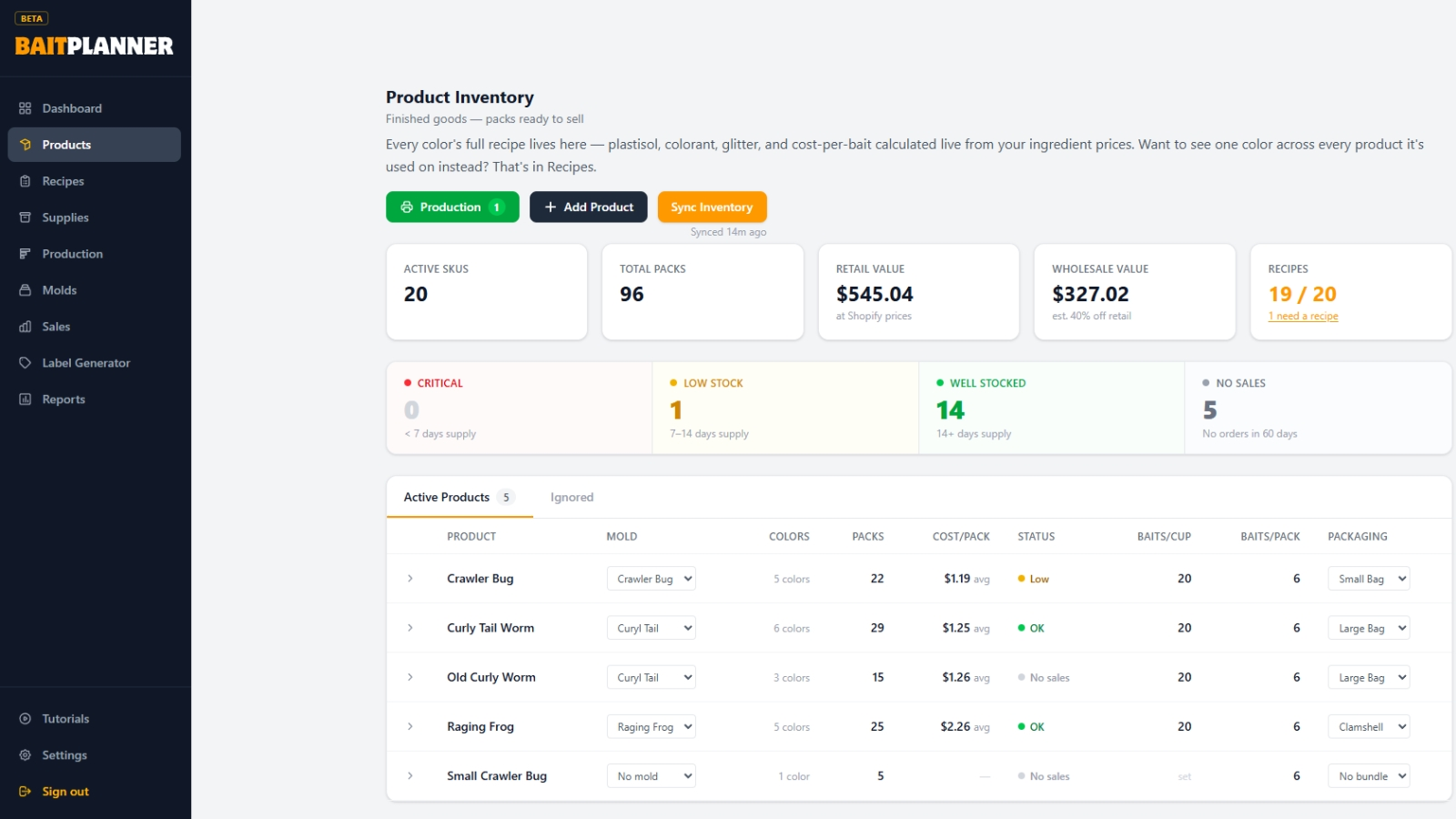 Shopify Sync — Your whole catalog, synced in one click